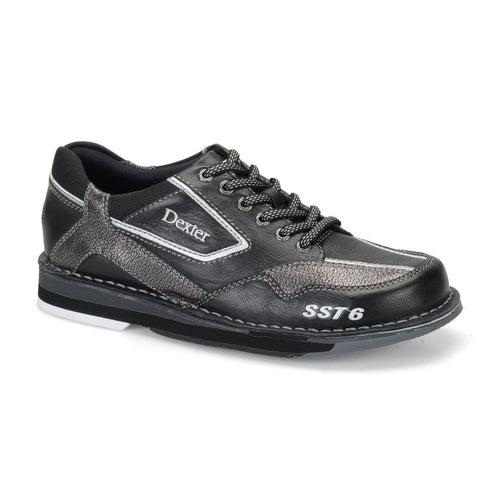 Dexter Mens SST 6 LZ Black Alloy Left Hand Bowling Shoes-DiscountBowlingSupply.com