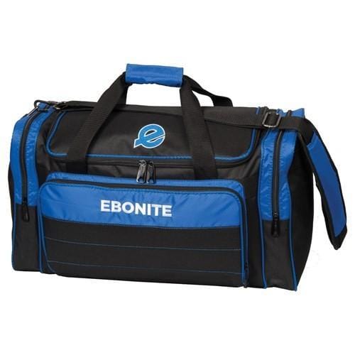 Ebonite Conquest Double Tote Black Blue-BowlersParadise.com