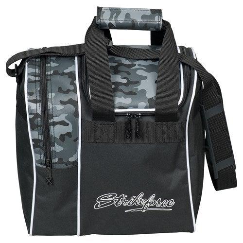 KR Strikeforce Rook Grey Camo Single Tote Bowling Bag-Bowling Bag