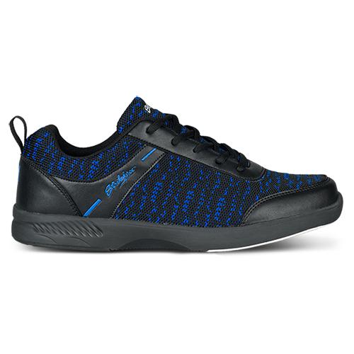 KR Mens Flyer Mesh Black Royal Bowling Shoes