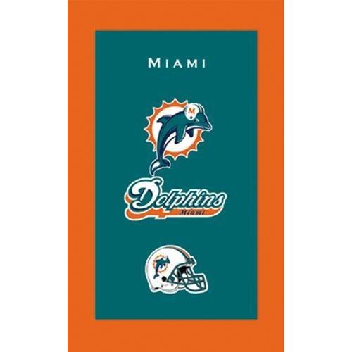 KR NFL Miami Dolphins Bowling Towel-DiscountBowlingSupply.com