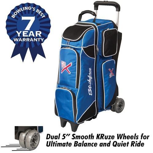 KR Royal Flush 4x4 Ball Roller Royal Black Bowling Bag