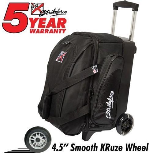 KR Strikeforce Cruiser Smooth Double Roller Black Bowling Bag