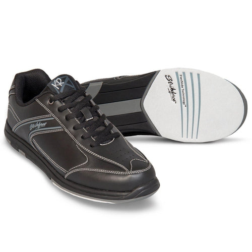 KR Strikeforce Mens Flyer Black Bowling Shoes-DiscountBowlingSupply.com