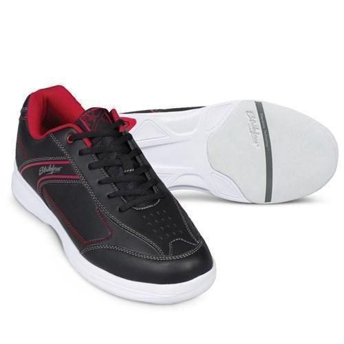 KR Strikeforce Mens Flyer Lite Black Red Bowling Shoes-DiscountBowlingSupply.com