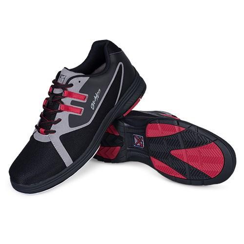 KR Strikeforce Mens Ignite Black Grey Red Left Hand Bowling Shoes