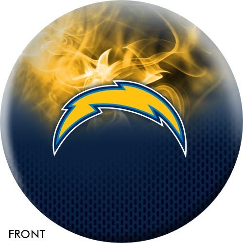 KR Strikeforce NFL on Fire Los Angeles Chargers Bowling Ball-DiscountBowlingSupply.com