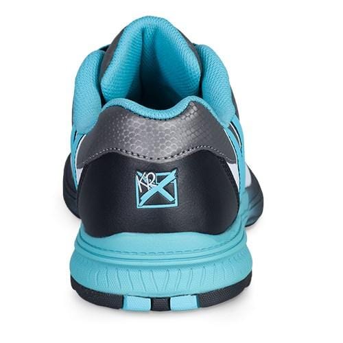 KR Strikeforce Womens Starr White/Black/Teal Right Hand Wide Width Bowling Shoes-BowlersParadise.com