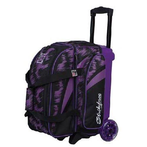 KR Strikeforce Cruiser Scratch Double Roller Purple Bowling Bag