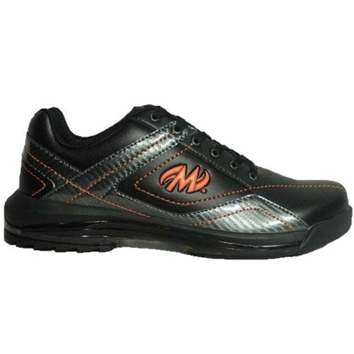 Motiv Mens Propel Black/Carbon/Orange Right Hand Wide Bowling Shoes