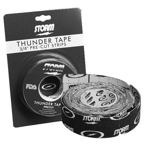 Storm Black 3/4" Pre-Cut Roll Thunder Tape - 50 pieces-DiscountBowlingSupply.com