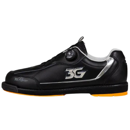 3G Mens Dial Racer Black/Chrome Left Hand Bowling Shoe