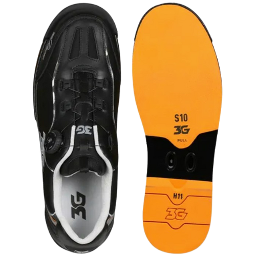 3G Mens Dial Racer Black/Chrome Left Hand Bowling Shoe
