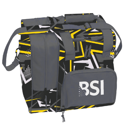 BSI Deluxe Single Tote Yellow/Black Bowling Bag