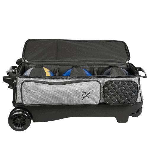 KR Strikeforce Cruiser 4×4 Silver 4 Ball Roller Bowling Bags