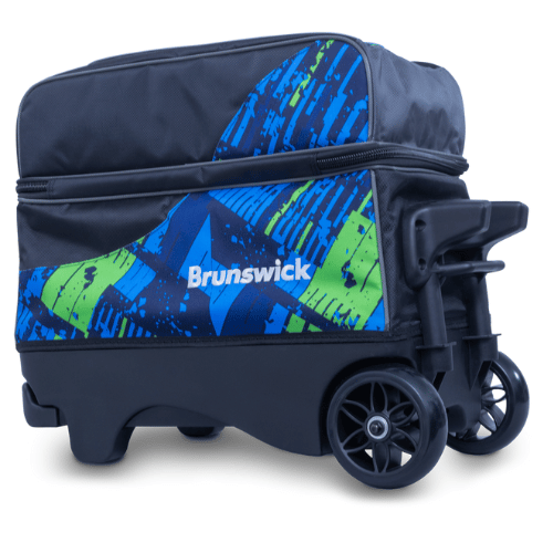 Brunswick Punisher Double Roller Blue/ Green Bowling Bag