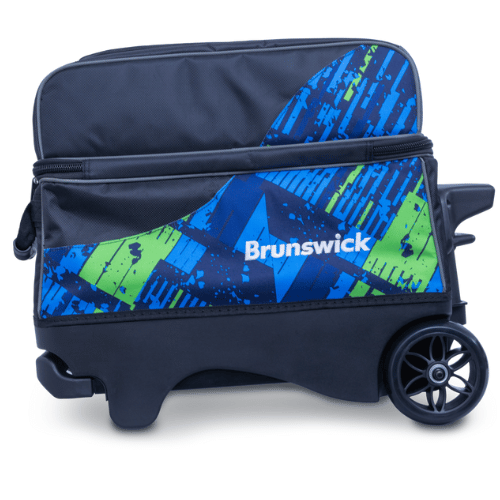 Brunswick Punisher Double Roller Blue/ Green Bowling Bag