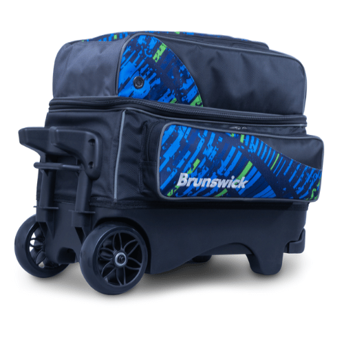 Brunswick Punisher Double Roller Blue/ Green Bowling Bag