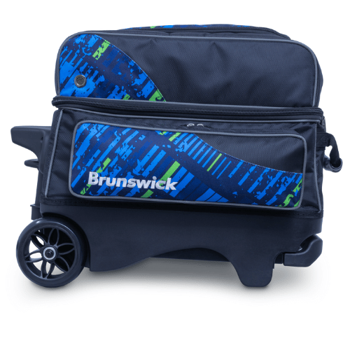 Brunswick Punisher Double Roller Blue/ Green Bowling Bag