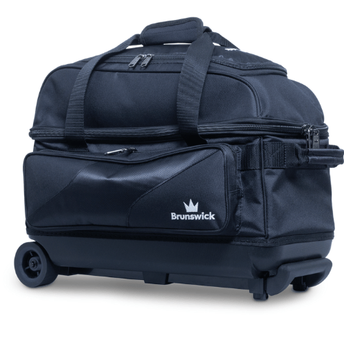 Brunswick Zone Double Roller Black Bowling Bag