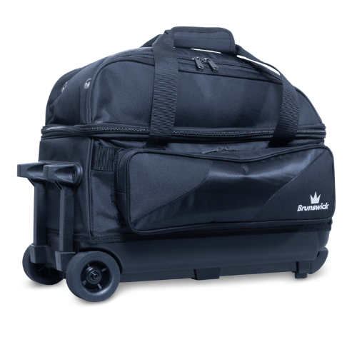 Brunswick Zone Double Roller Black Bowling Bag