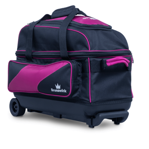 Brunswick Zone Double Roller Raspberry Bowling Bag