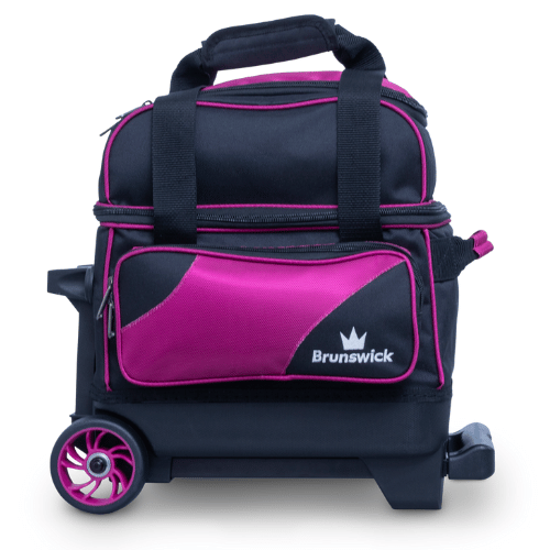 Brunswick Zone Single Roller Raspberry Bowling Bag