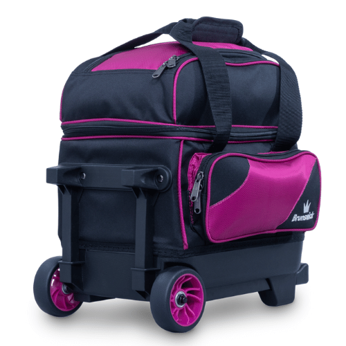 Brunswick Zone Single Roller Raspberry Bowling Bag