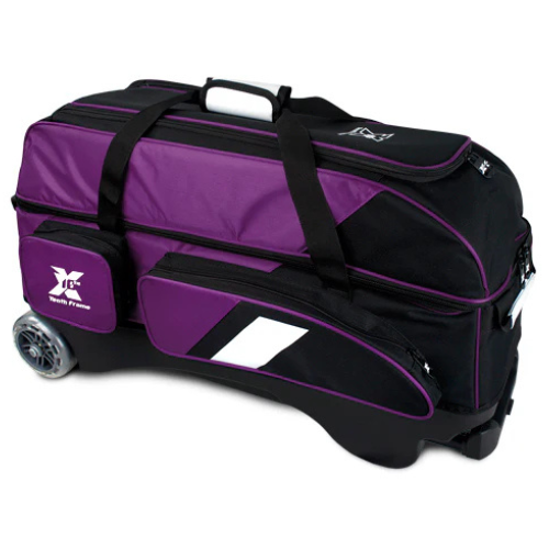 Tenth Frame Deluxe Triple Roller Purple Bowling Bags