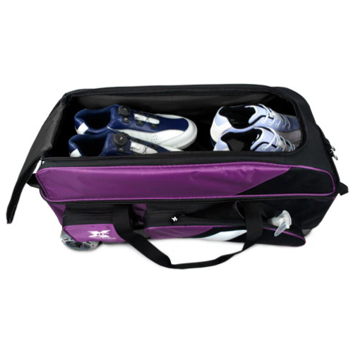 Tenth Frame Deluxe Triple Roller Purple Bowling Bags