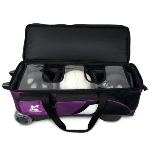 Tenth Frame Deluxe Triple Roller Purple Bowling Bags