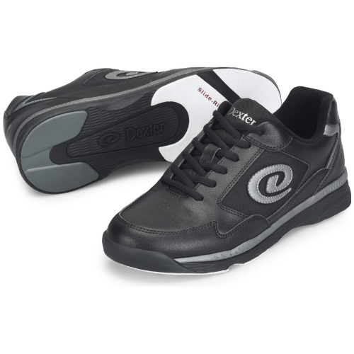 Dexter Men's Ricky V Black/Alloy Wide Bowling Shoes