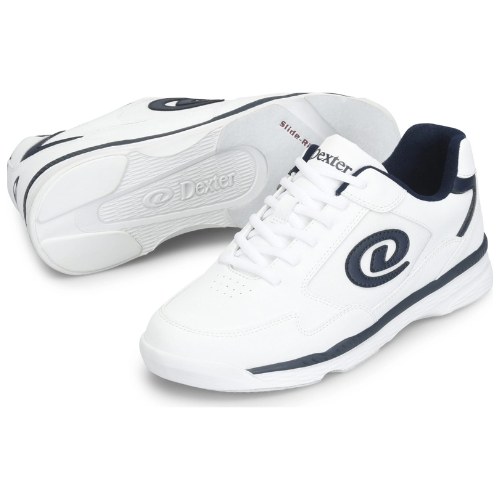Dexter Men's Ricky V White/Blue Bowling Shoes