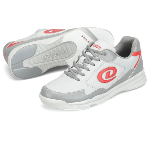Dexter Mens Ricky V Grey Red Bowling Shoe