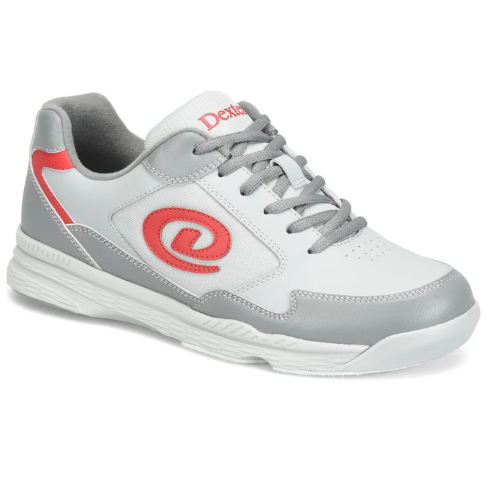 Dexter Mens Ricky V Grey Red Bowling Shoe