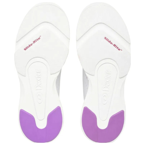 Dexter Women's Trixie White/Black/Purple Bowling Shoes