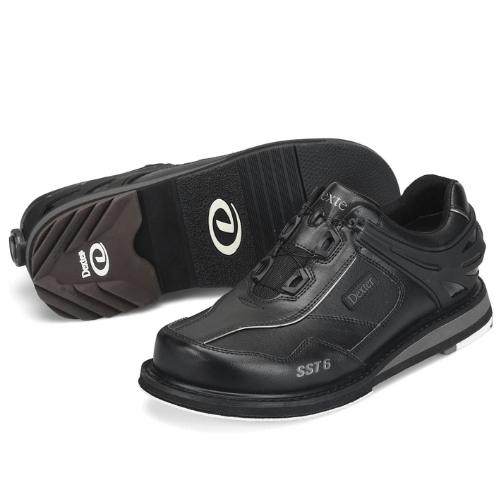 Dexter Mens SST 6 Hybrid BOA Black/ Gunmetal Right Hand Bowling Shoes