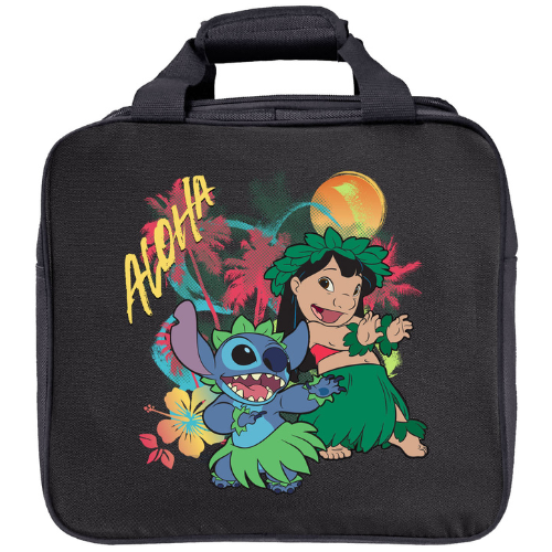 KR Strikeforce Disney Lilo & Stitch - Aloha Single Ball Tote Bowling Bag Black