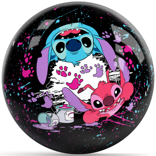 OnTheBallBowling Disney Lilo & Stitch Double Trouble Undrilled Bowling Ball