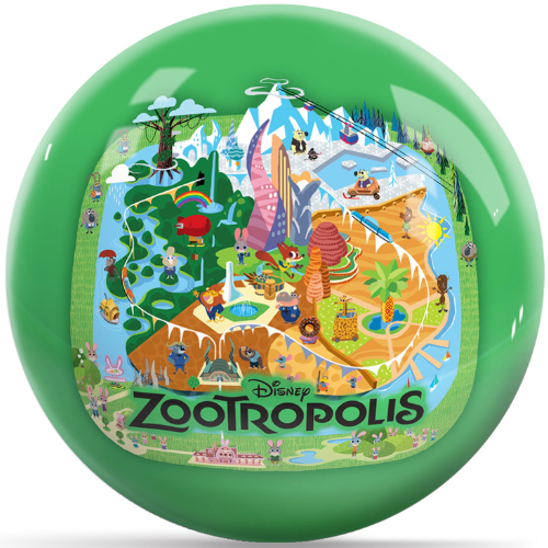 OnTheBallBowling Disney Zootopia's Zootropolis Undrilled Bowling Ball