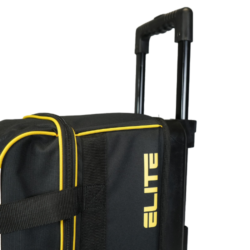 Elite Basic Double Roller Black/Yellow Bowling Bag