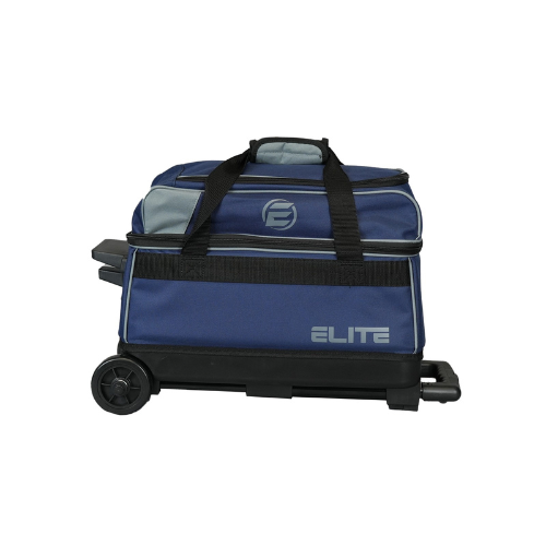 Elite Basic Double Roller Navy/Grey Bowling Bag