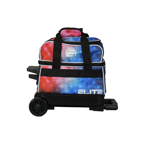 Elite Basic Single Roller Red/Blue/White Bowling Bag