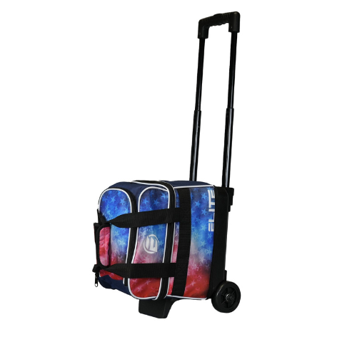 Elite Basic Single Roller Red/Blue/White Bowling Bag