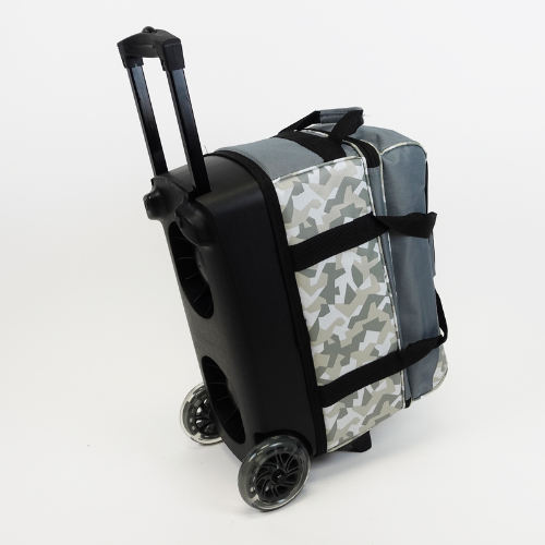 ELITE Deluxe Double Roller Bowling Bag Grey Camo