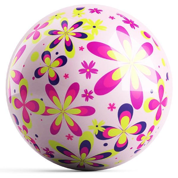 Ontheballbowling Colorful Flowers Bowling Ball