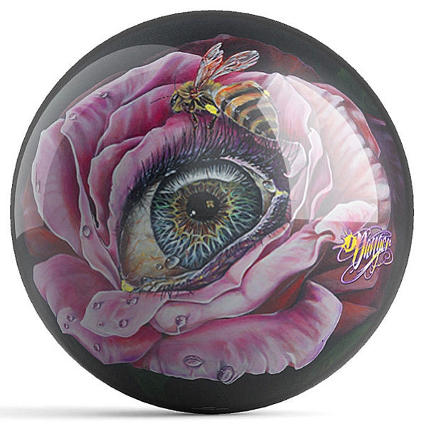 OnTheBallBowling Eyeball Bee Bowling Ball by J. Danger