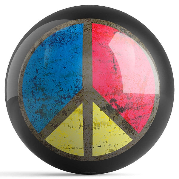 Ontheballbowling Peace Bowling Ball by Houk — DiscountBowlingSupply.com
