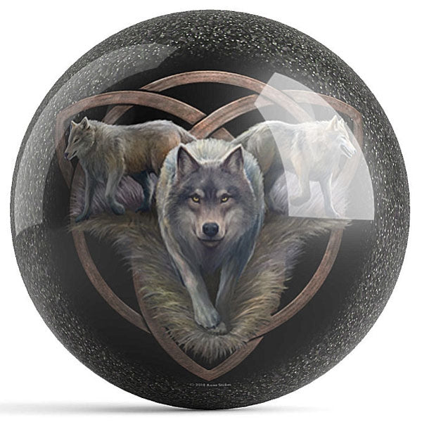 Ontheballbowling Wolf Trio/Night Forest Bowling Ball