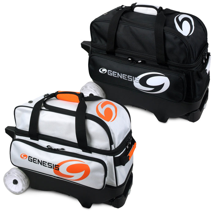 Genesis Sport 2 Ball Roller Bowling Bag Black